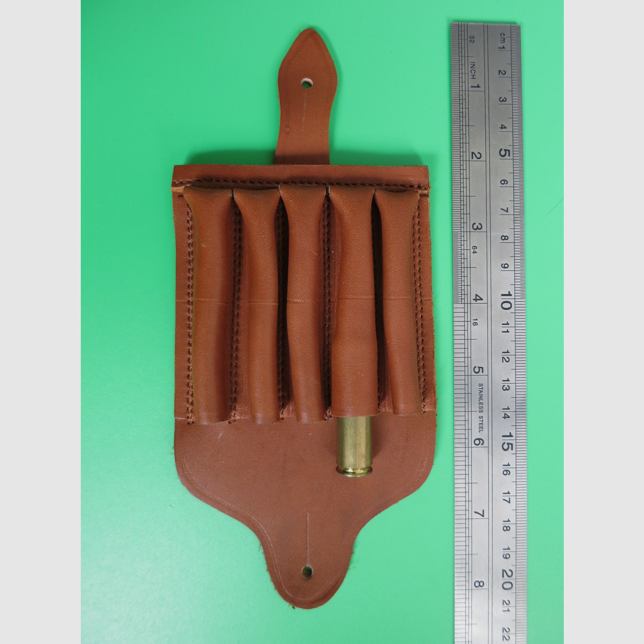 Patronenhalter, Knopflochband, Jagdausrüstung für 8x57 Büchsenpatronen und Ähnliche