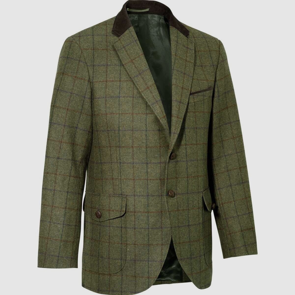 Swedteam 1919 Klassische Jagdjacke Tweed Grün S