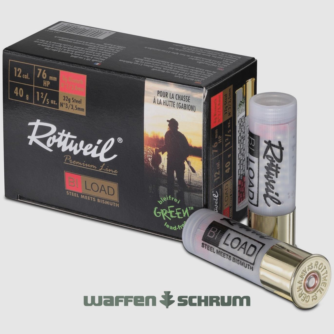 Rottweil 12/76 BI-Load HP Magnum BI 3,8 + FE 3,5 - 40g