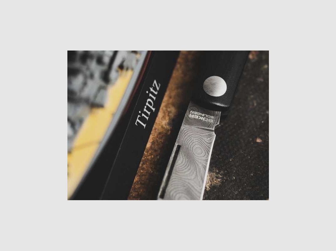 Böker Barlow Prime Tirpitz Damascus Pocket Knife