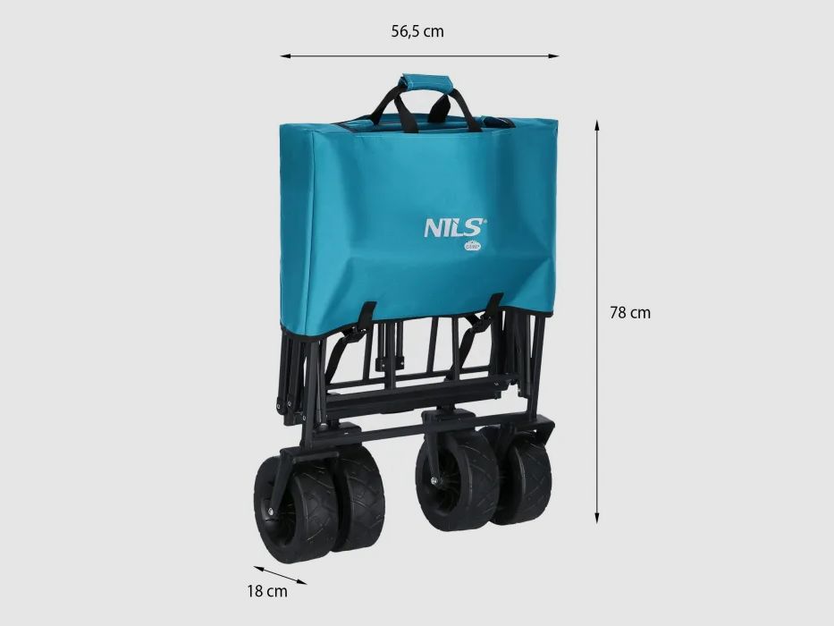 NC1607 Handcart Turquoise 100L Nils Camp