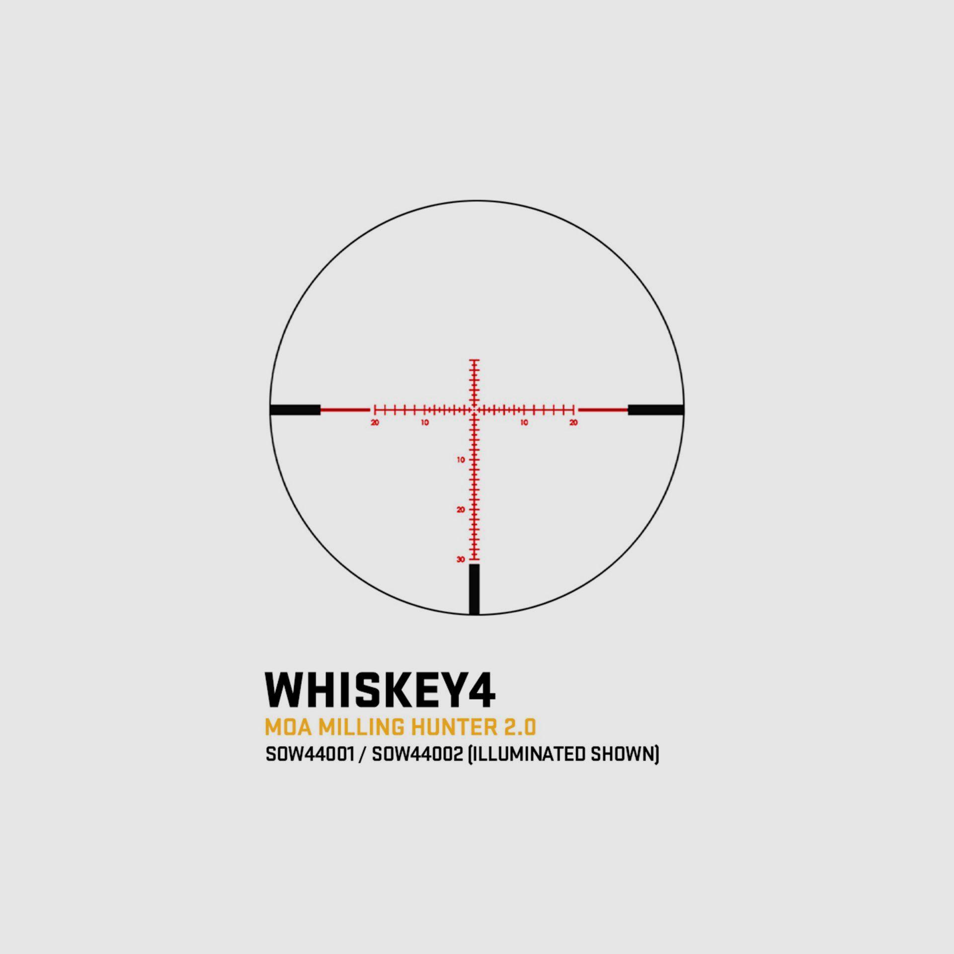 Sig Sauer WHISKEY4 | 4-16x44 | MOA Milling Hunter 2.0 beleuchtet FFP
