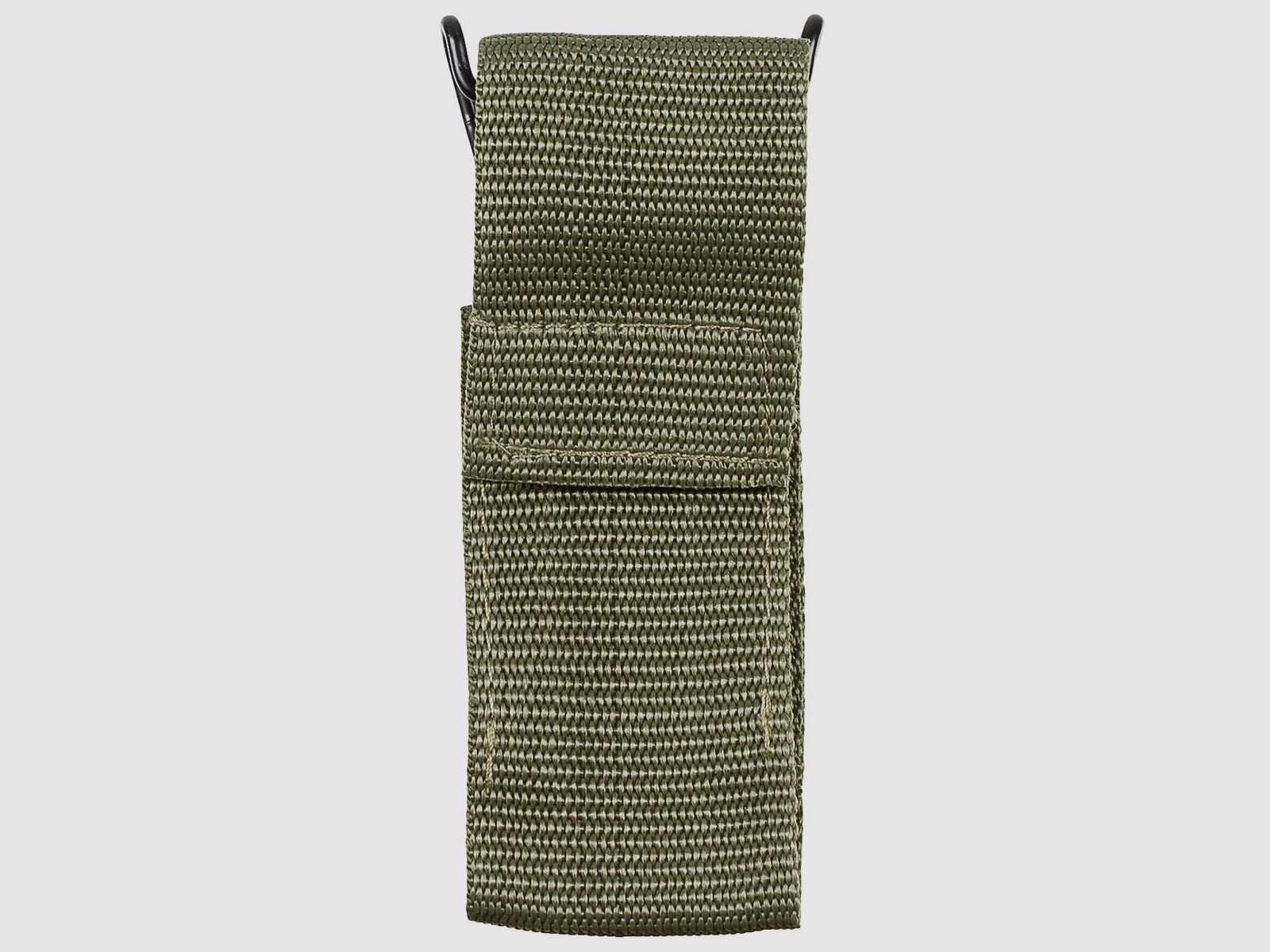 Messer-Etui, oliv, Gürtelschlaufe, Gürtelklammer