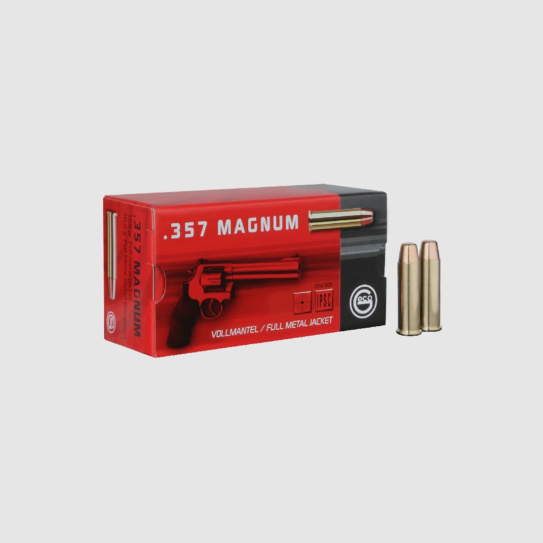 GECO Revolverpatrone .357 Magnum Vollmantel 10,2g/158grs
