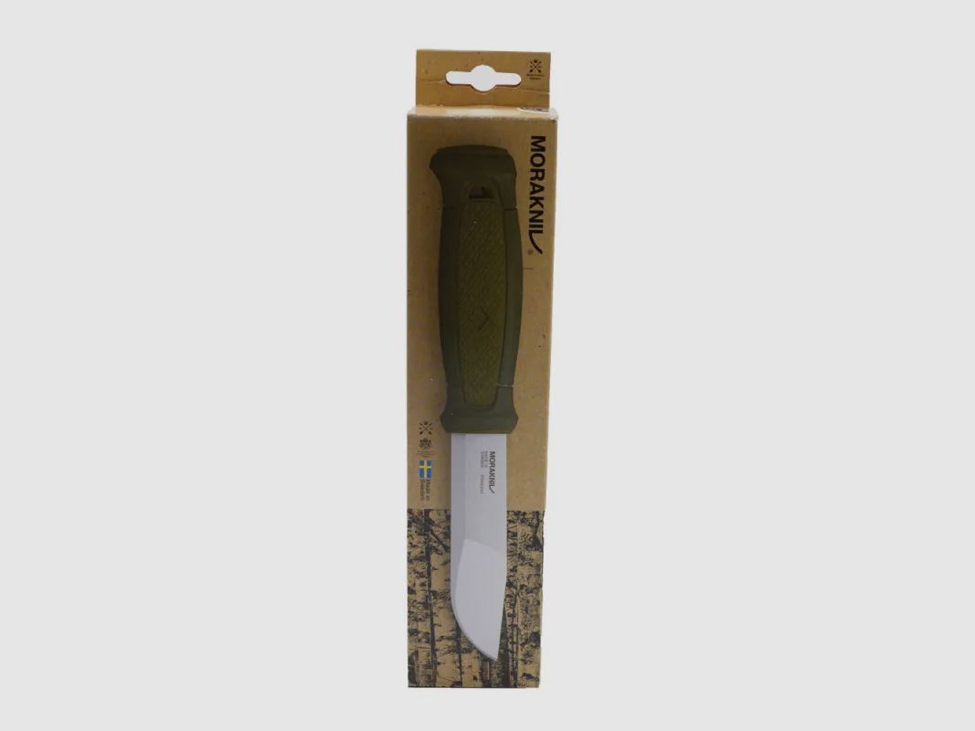 Kansbol Messer Klinge Stahl 10,9cm Griff Gummi grün, Bild 5 von 8