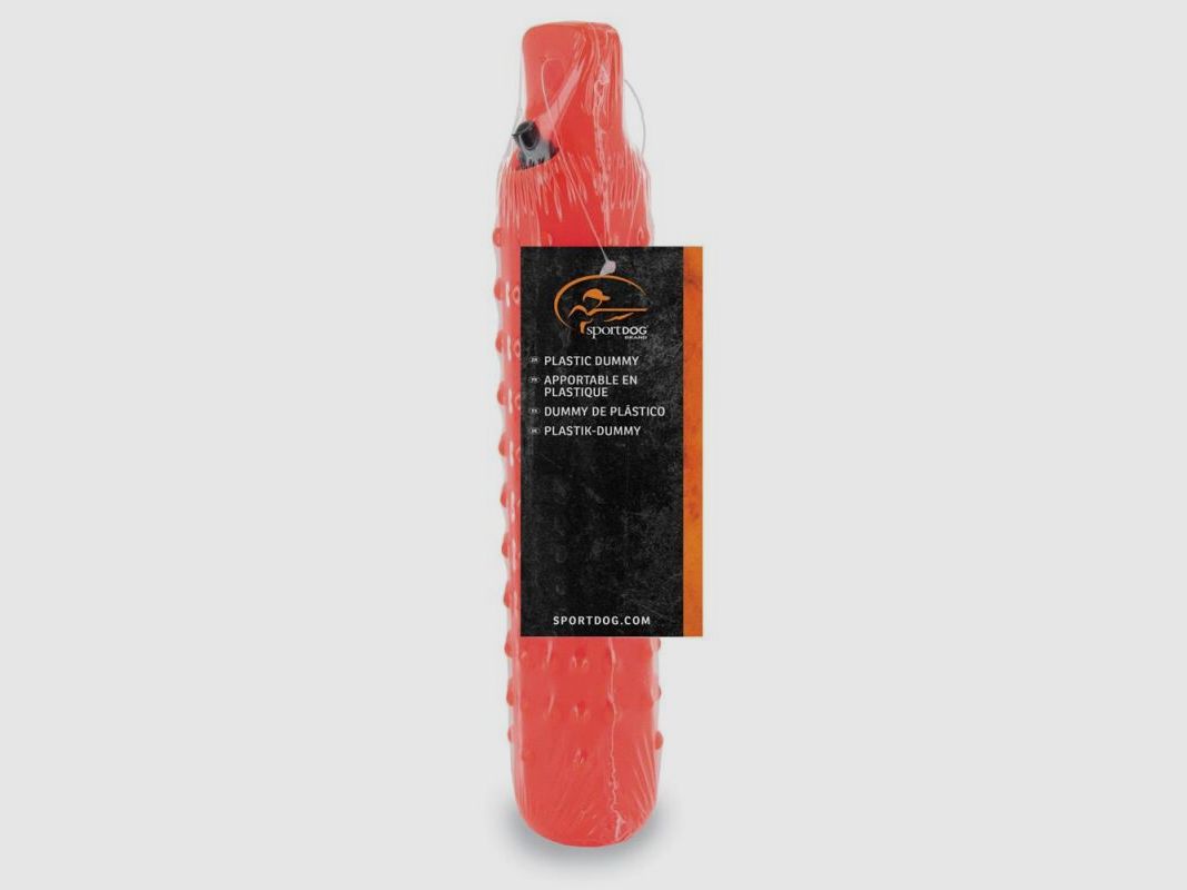 Kunststoff Hunde Dummy Orange