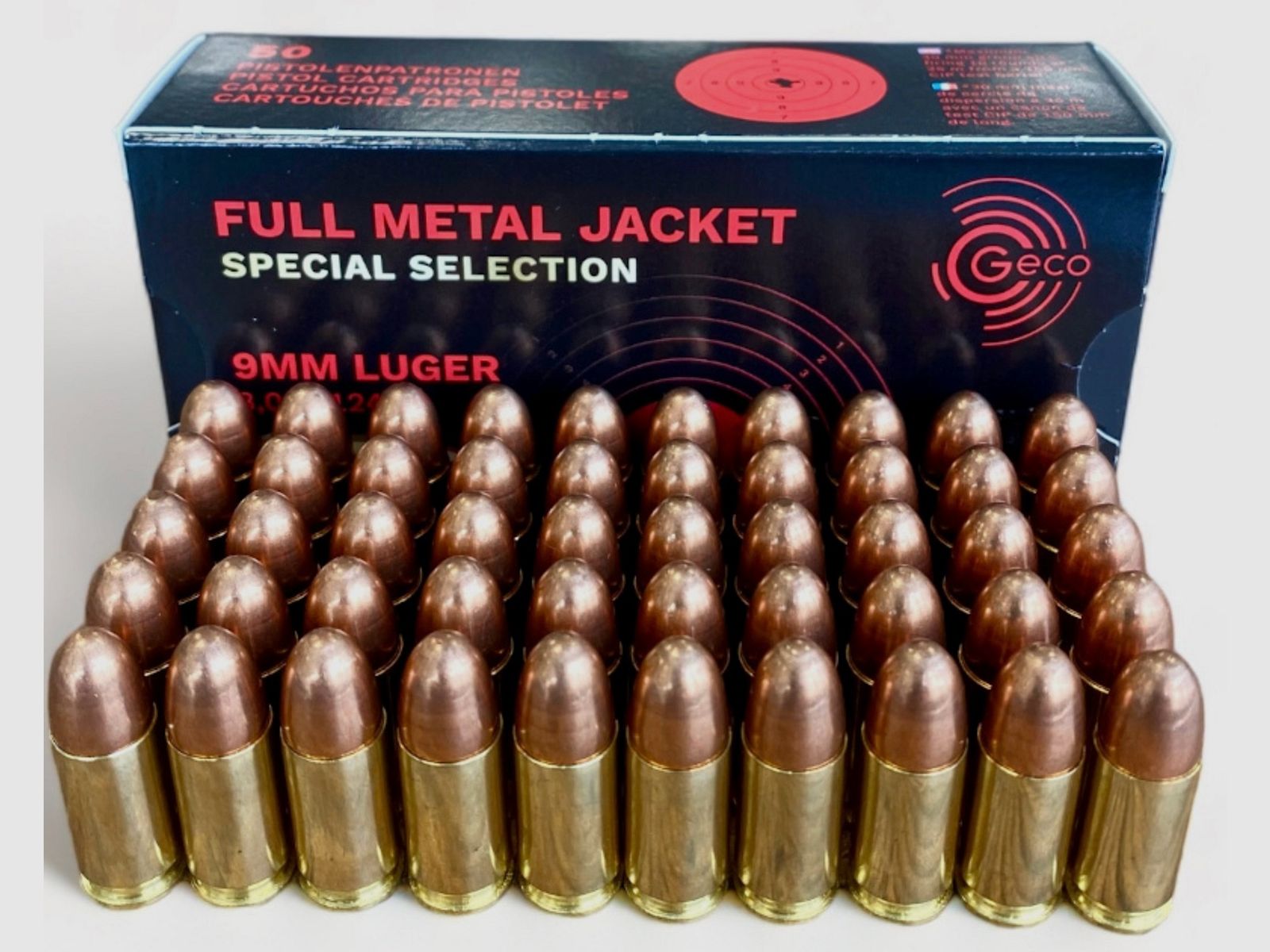 Geco 2431562 9mm LUGER VM Tombak 8.0 g 124gr Special Selection IPSC