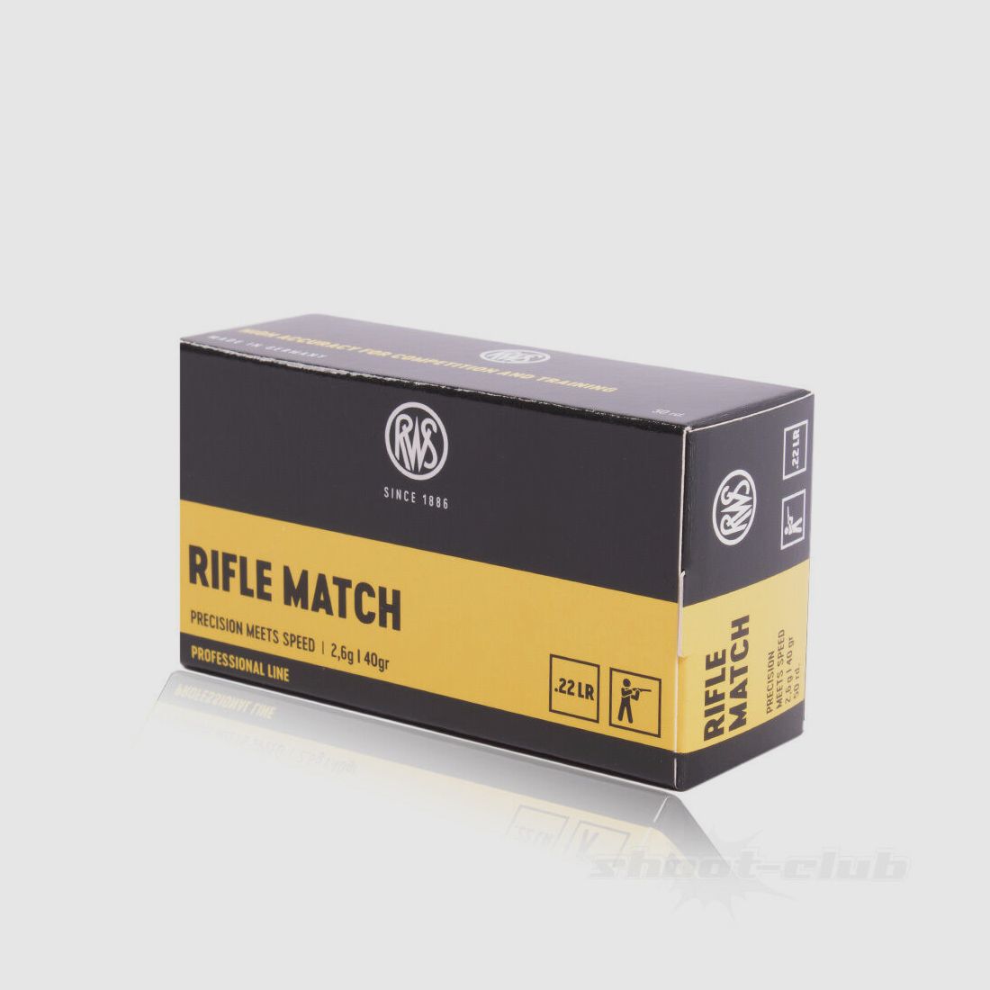 RWS Rifle Match LRN 40grs 50St .22lr