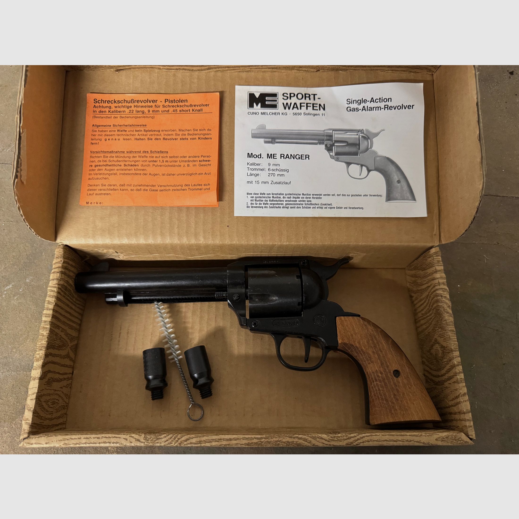 Sammlerstück!!! ME Ranger / SAA Nachbau * 9 mm  * PTB 419 mit Zubehör SSW Schreckschuss