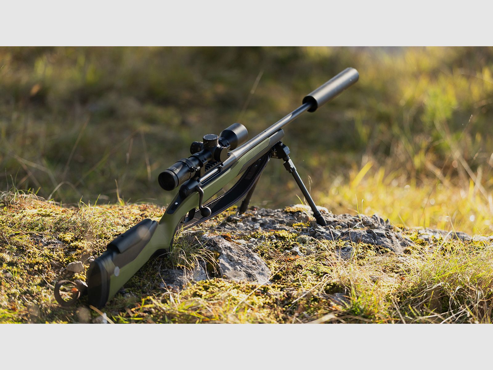 Steyr Arms RMS WILD .308 Win. 470mm, 3+1 magazyn, bezpośredni spust, M15x1, zielona prosta broń