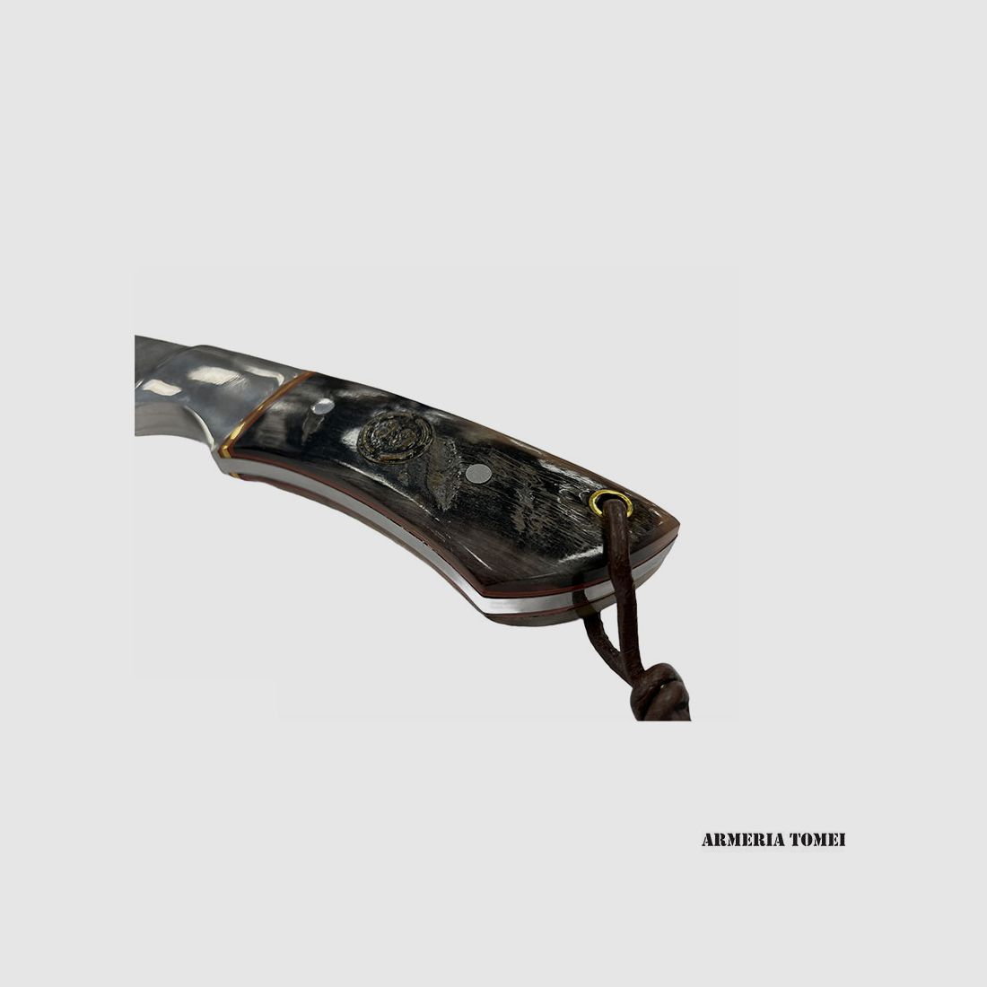Messer – 39 Outdoor – Damaskus Horn 23,5 cm, Bild 3 von 3