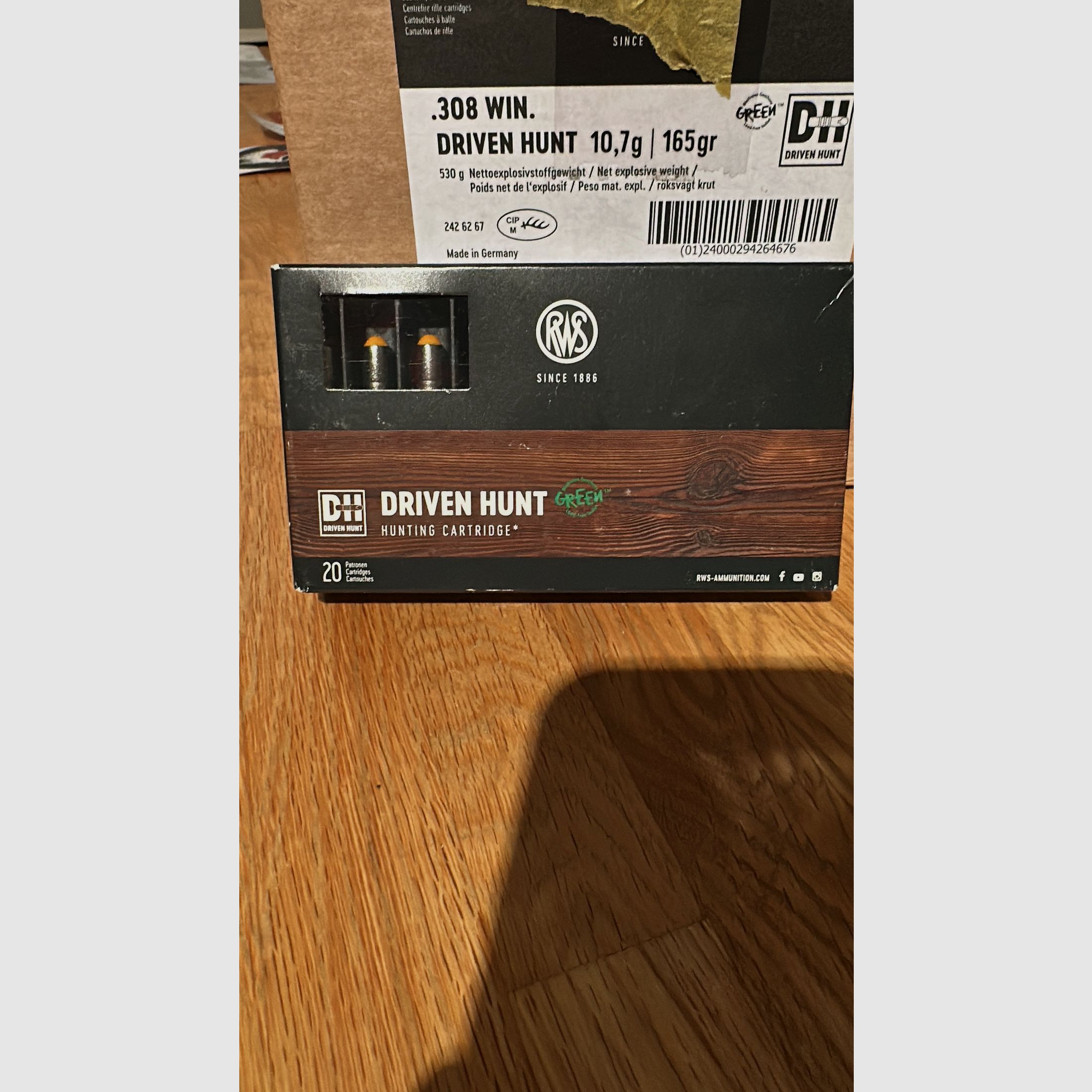 RWS Driven Hunt Kal. .308 Win. 10,7 g/ 165 grs. 11 Packungen 