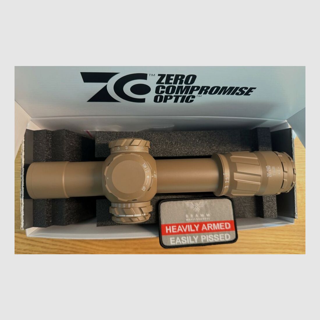 ZCO Zero Compromise ZC210 MIL 2-10x30 LPVO FDE Predator