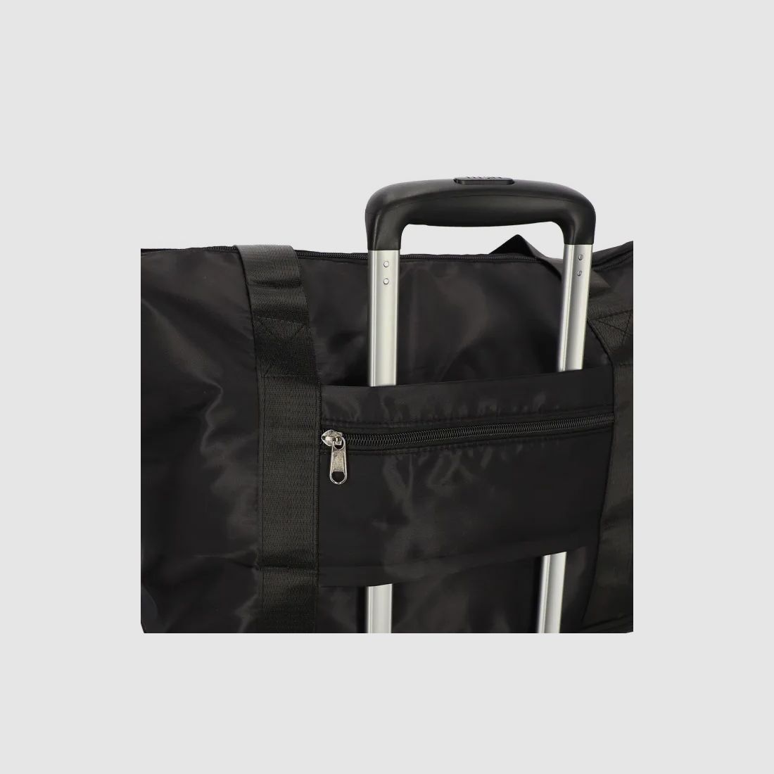 Bolsa de viaje negra plegable