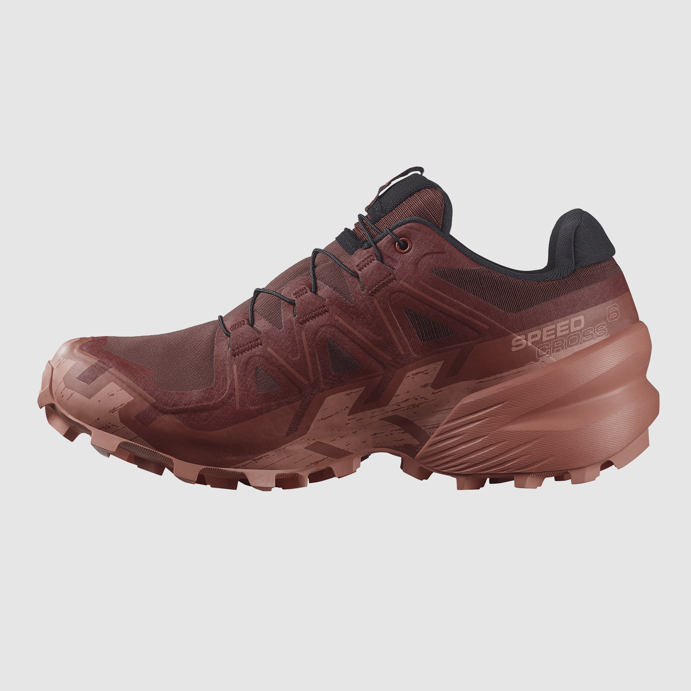 SALOMON – DAMY – SPEEDCROSS 6 GTX W Rum Raisin / Barn Red / Canyon Clay, zdjęcie 3 z 7