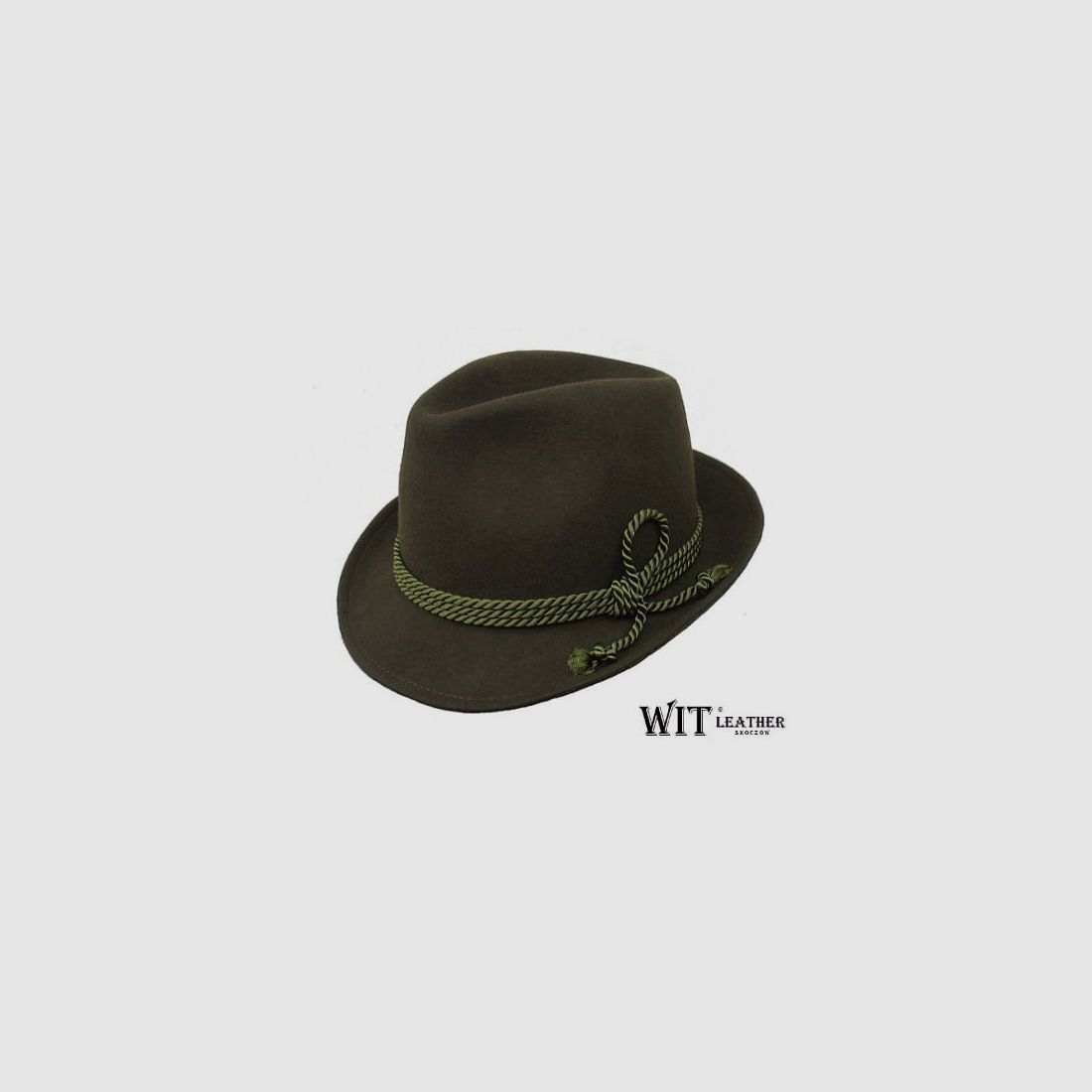 Jachthoed Wit L 010/11 (Olijfgroen)