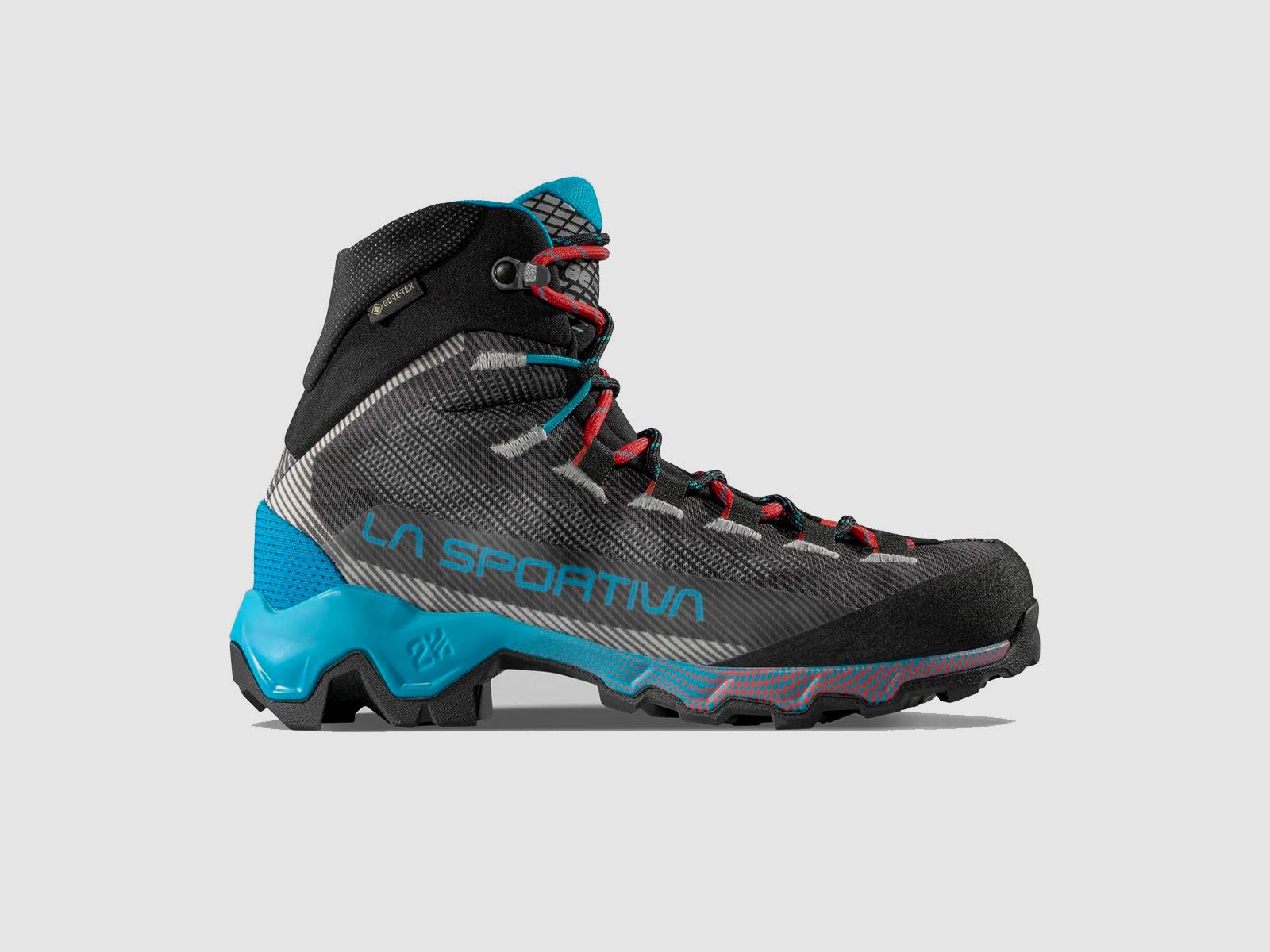 BOOTS – WOMEN – LA SPORTIVA – AEQUILIBRIUM HIKE GTX Carbon/Malibu Blue, image 2 of 5