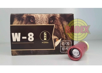 Munizioni a pallini W-8 Fam Pionki cal. 12/70, immagine 1 di 2