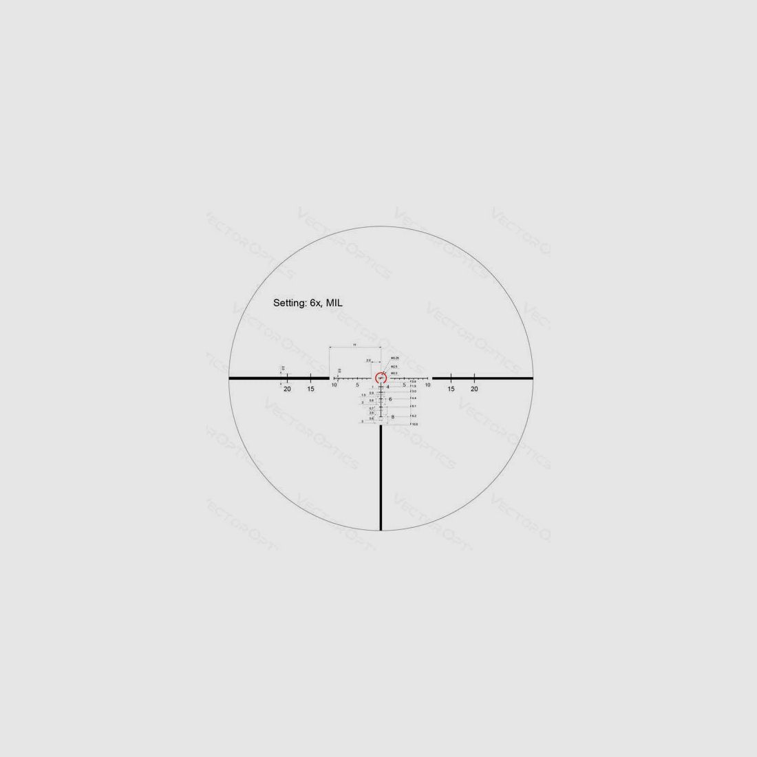 Vector Optics - Zielfernrohr Continental X6 1-6x24 SFP Tactical - 30 mm - FDE - SCOC-34, Bild 8 von 10