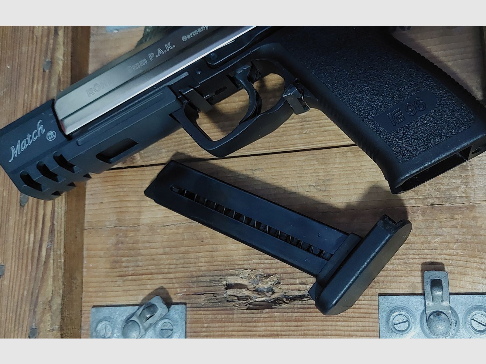 RÖHM - RG96 - Match - matte chrome (PTB 699) Glock RG 96 Walther