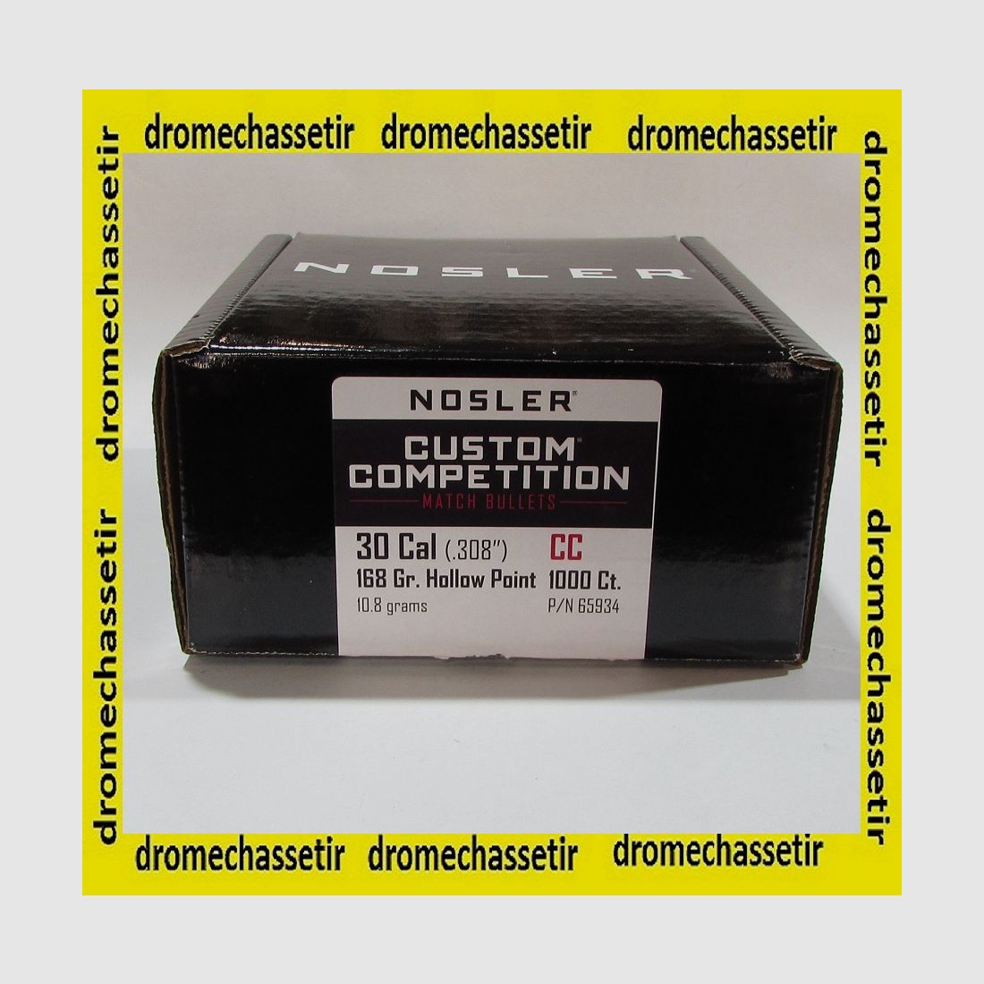 Packung mit 100 Geschossen Nosler Kal. 0,308 HPBT Custom Competition 168 Grain 65934