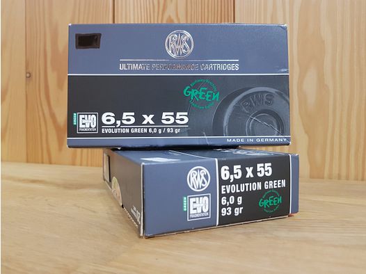 RWS MUNITION Kal. 6,5X55 EVO GREEN 93 GR