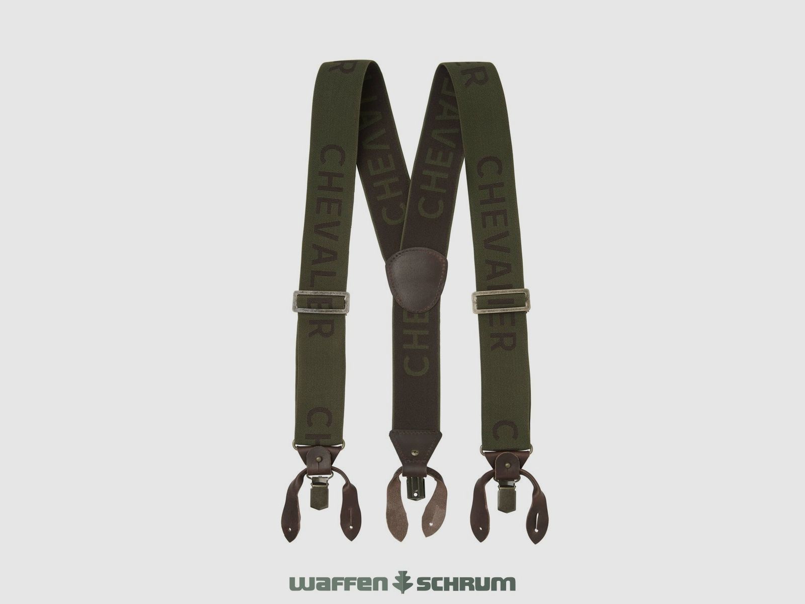 Chevalier Suspenders Chevalier Logo Dark Green