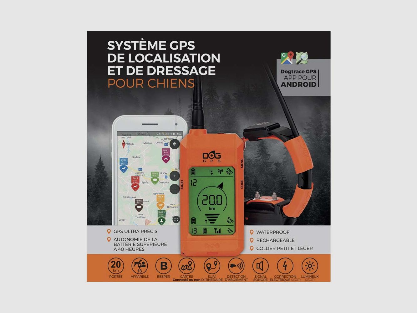 Pacchetto GPS e addestramento Dogtrace X30T, immagine 3 di 4