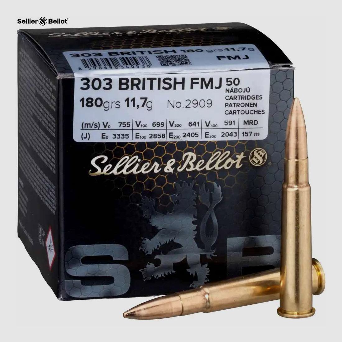 Sellier & Bellot .303Brit. FMJ 180grs. 50St