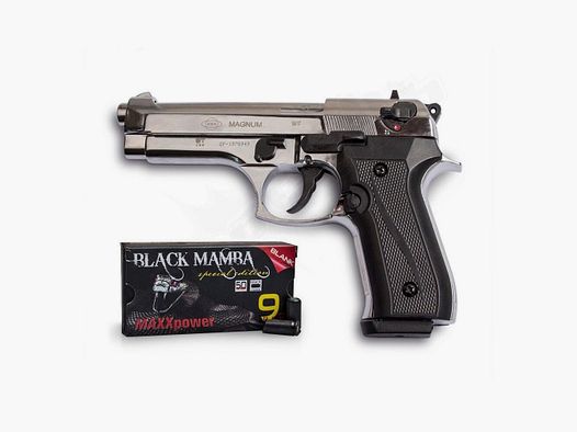 GSG Firat Magnum chrom P.A.K + 50 Black Mamba Platzpatronen