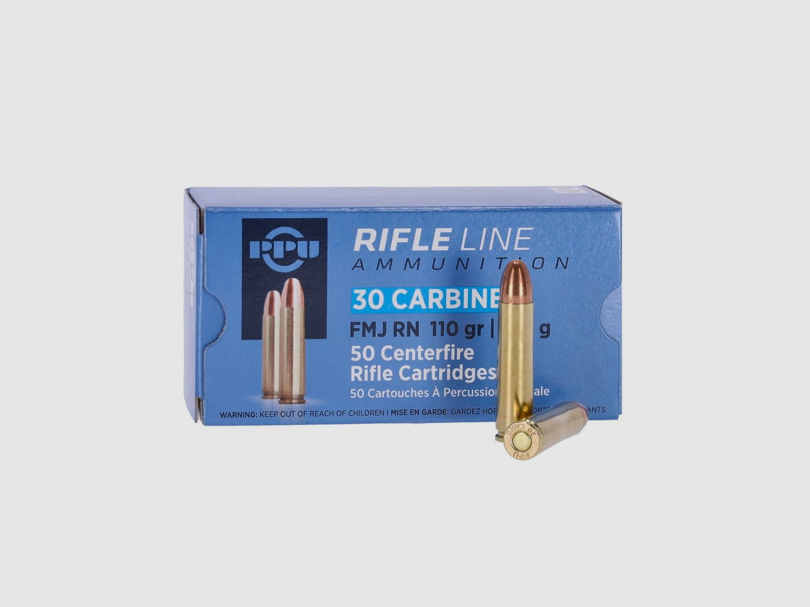 PRVI/PPU .30 Carabine FMJ 110 gr. - 50 Stk.