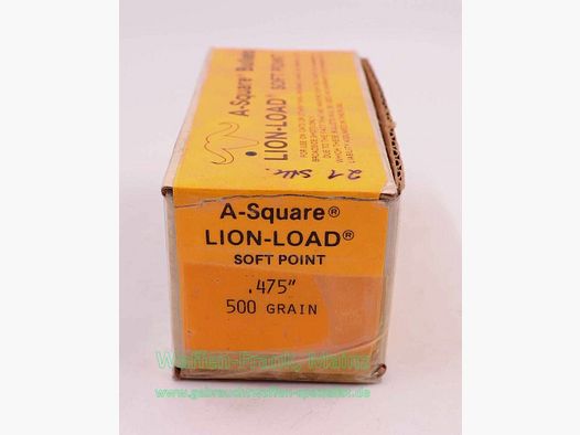 A-Square Alphin Press. Büchsengeschosse, Anbruch .475