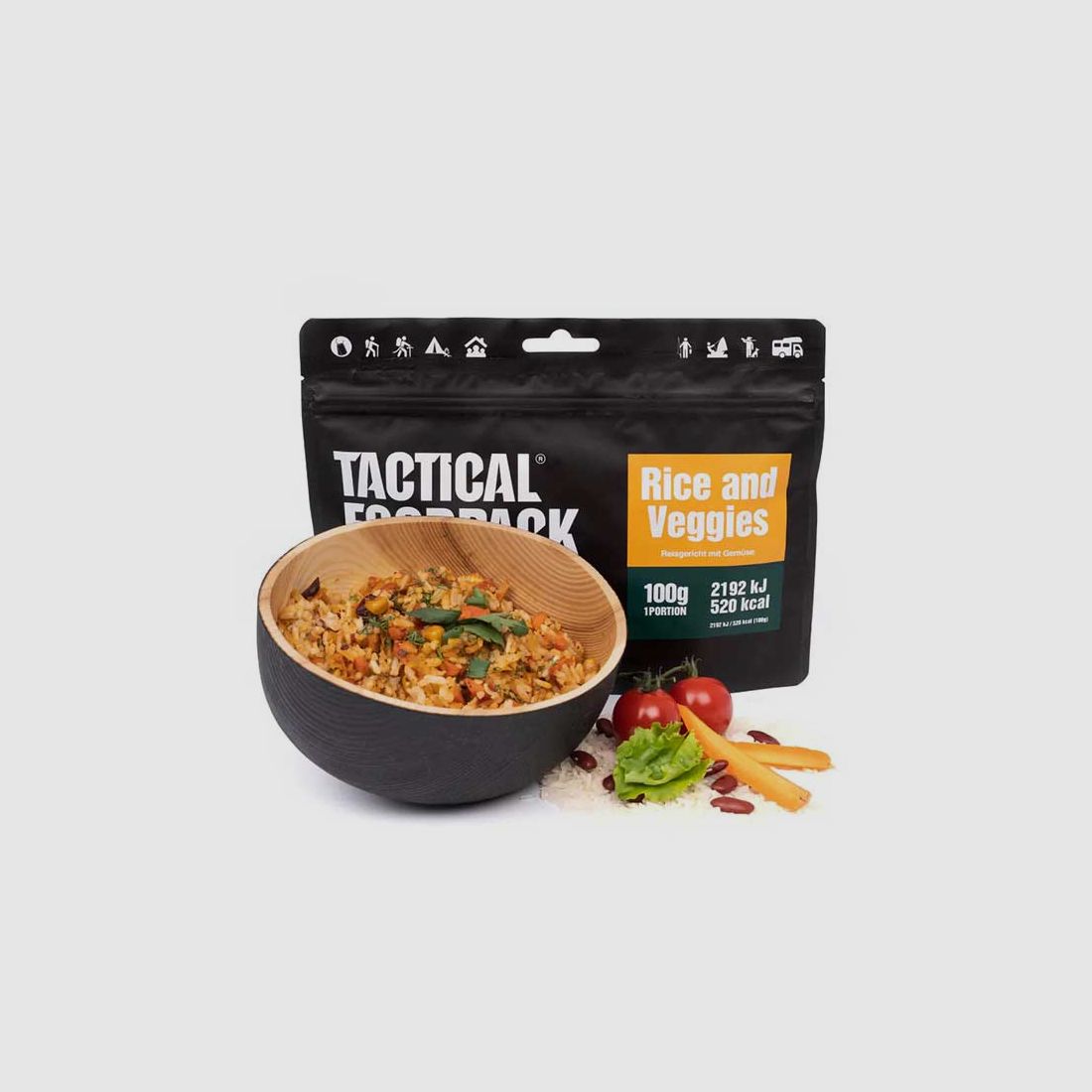 Liofilizat Wegetariański Ryż z Warzywami Tactical FoodPack Rice and Veg WEG, zdjęcie 1 z 3