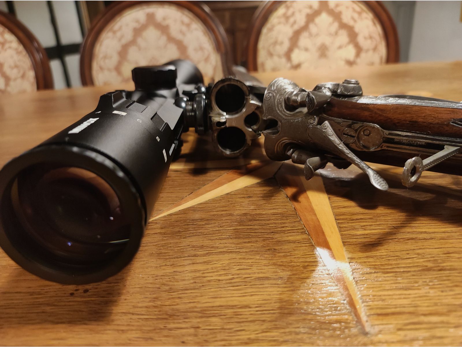 Hahndrilling 5,6x50R Magnum 16/70 Ferlacher Sauer Sohn Merkel Kerner Herold Franz Jäger Blaser Krieghoff Suhler Grass Prinz Drilling