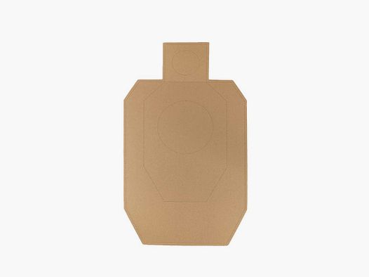 Diana de cartón IDPA TAN/BLANCO – 100 uds./paquete