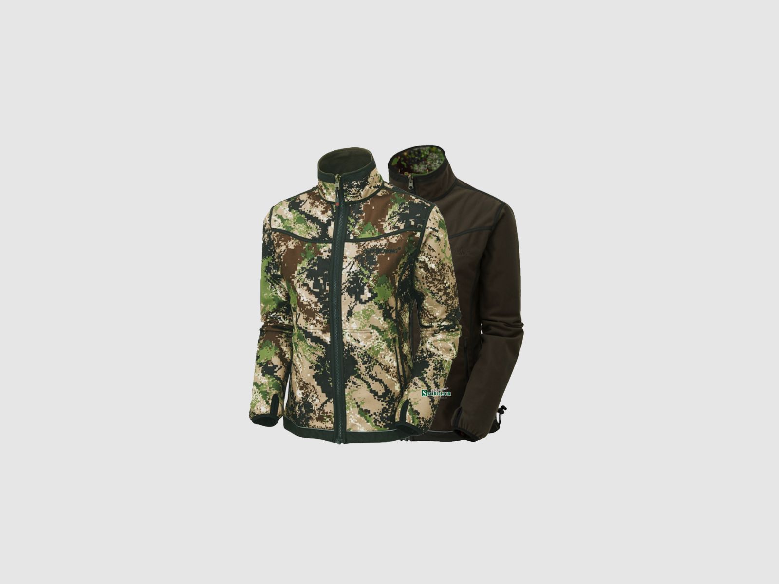 SHOOTERKING Digitex Softshell Mujeres Verde Marrón