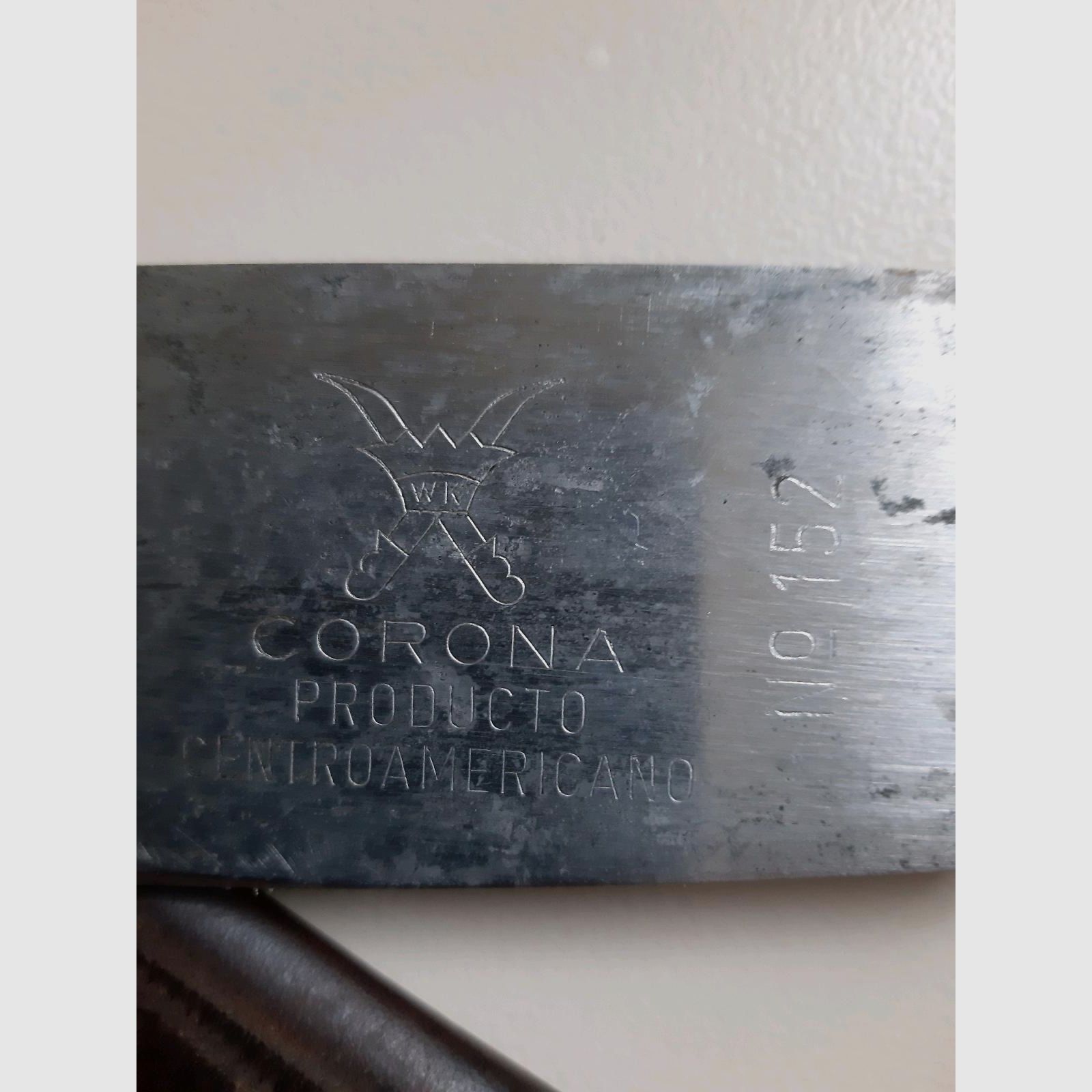 SCHEUNENFUND, eine über 40 Jahre alte MACHETE mit Hersteller Gravur 
