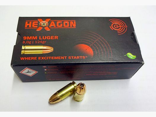 GECO 9 mm Luger HEXAGON