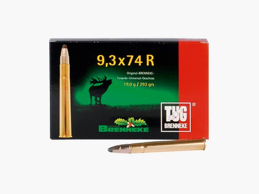 Brenneke 9,3x74 R 293GR TUG 20 cartuchos