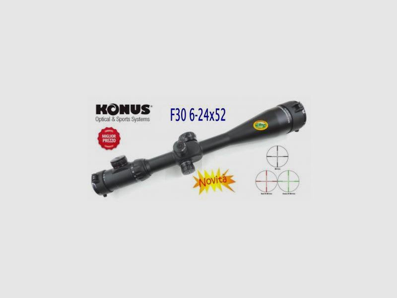 KONUS F30 6-24x52 ret. MILDOT MODIFICATO - 07297