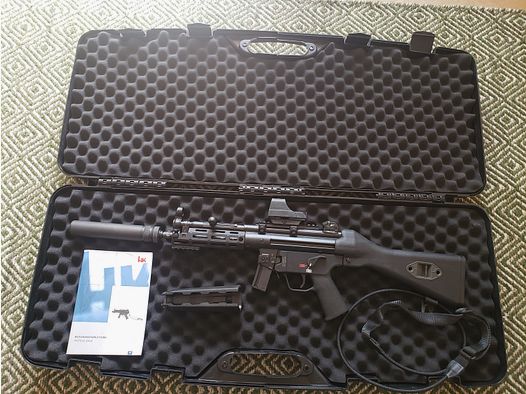 Heckler und Koch SP5 rifle with B&T suppressor SMG / PDW, like new, available immediately