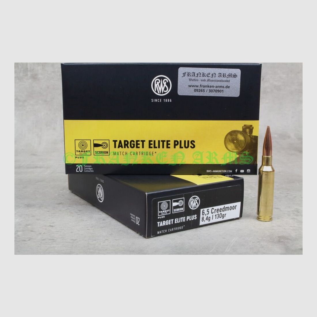 RWS Target Elite Plus 6,5 Creedmoor 130gr. 8,4g 20 stuks staffelprijzen