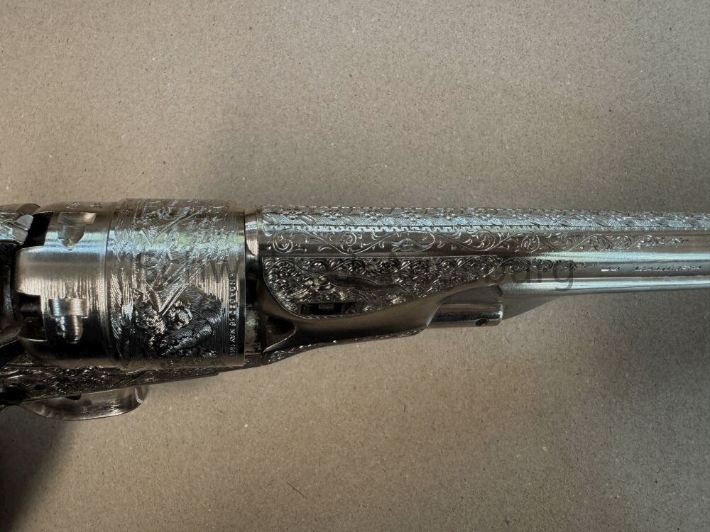 Perkussionsrevolver Galesi Rigarmi Brescia Army 1860 handgraviert .44(BlackPowder)