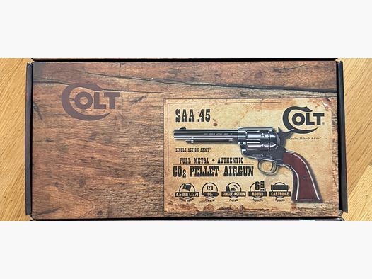 UMAREX CO2 Colt SAA.45 Blued/Brown 4.5mm Pellet