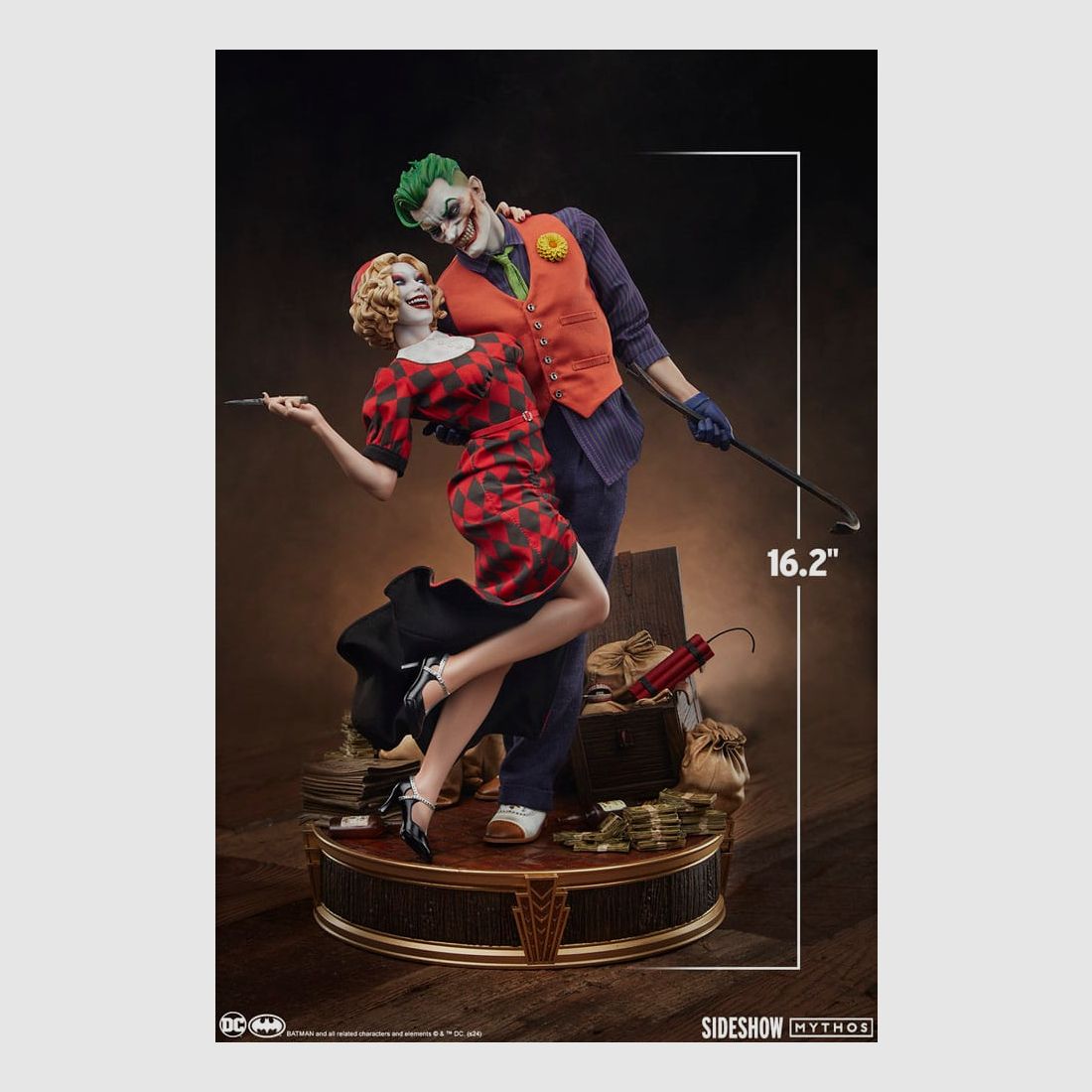 DC Comics Mythos Statue 1/5 The Joker and Harley Quinn: Lawless Love 41 cm | 43335