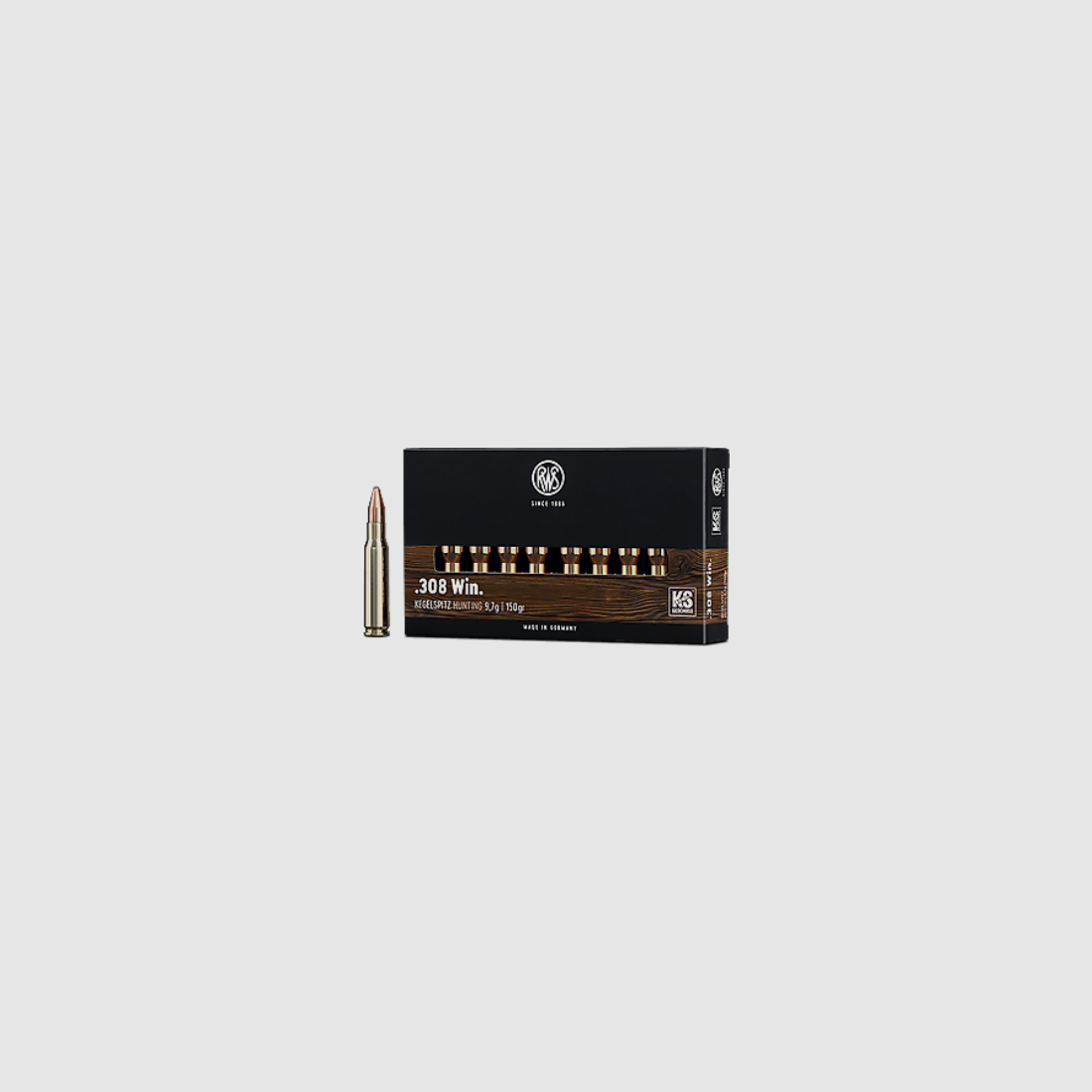 RWS rifle ammunition .308 Win 9.7g pointed