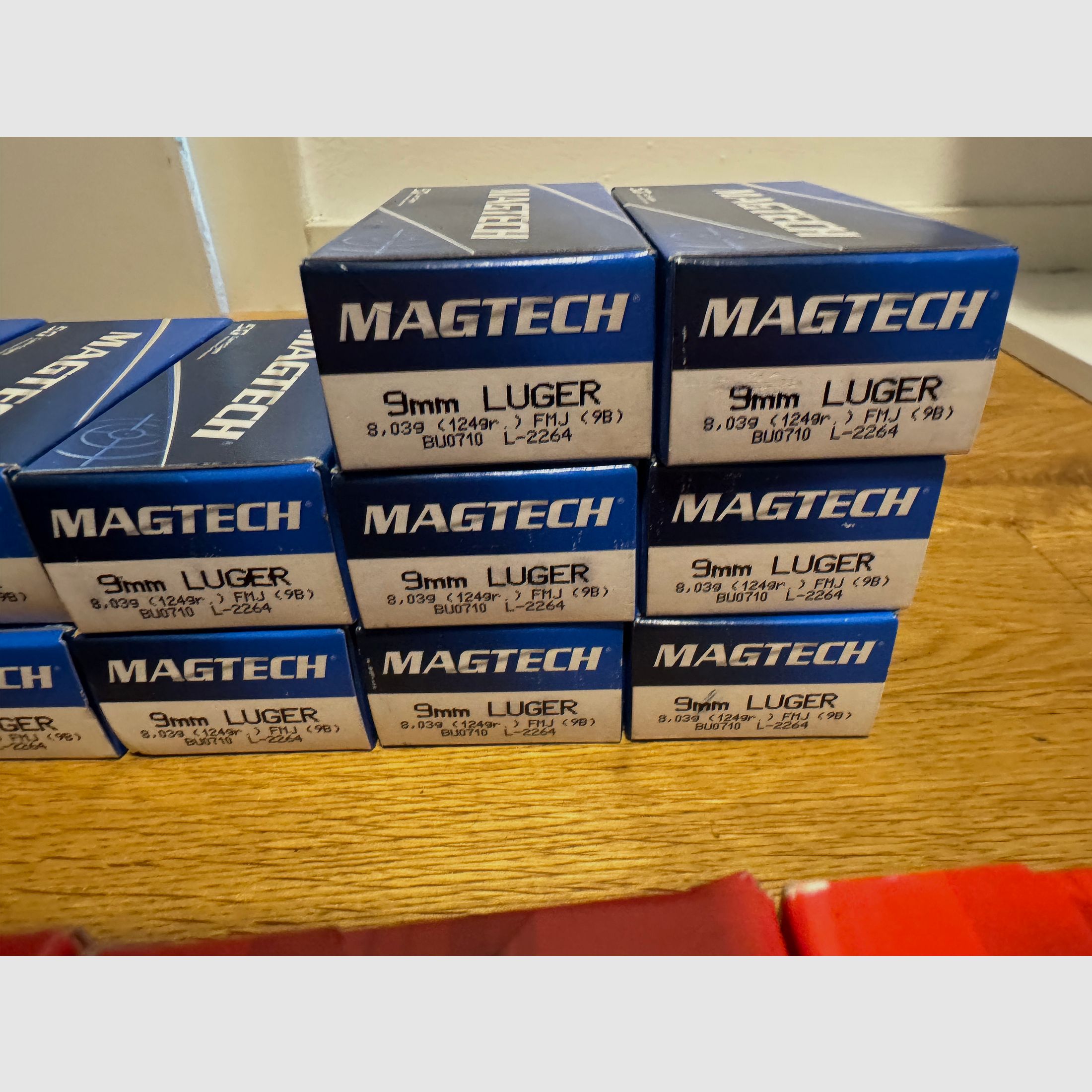 9 mm Luger ammunition approx. 3500 rounds