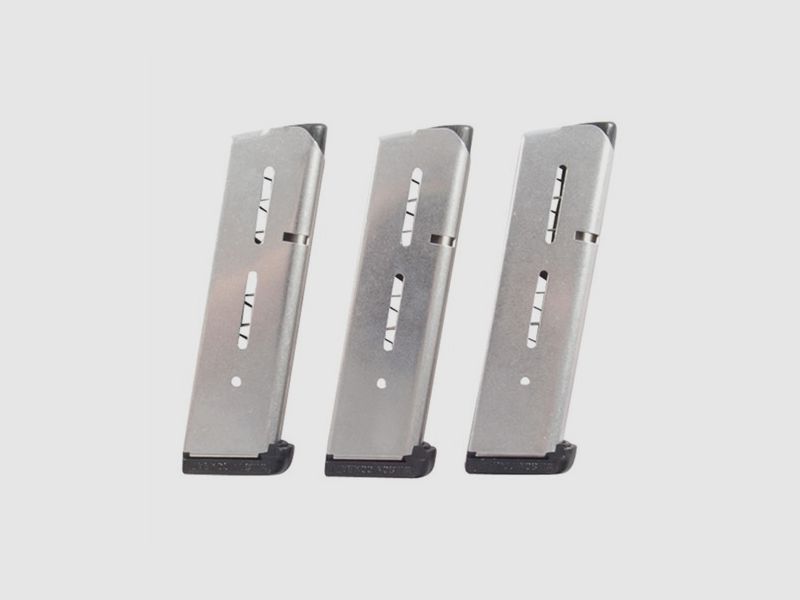 WILSON COMBAT 47D SERIES MAG .45 ACP 8RD 1911FS STAINLESS STEEL 3/PACK