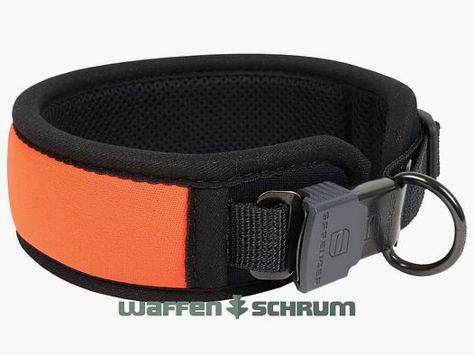 AKAH Neopren Halsung  Comfort - Signalorange Kunststoff-Schnellverschluss