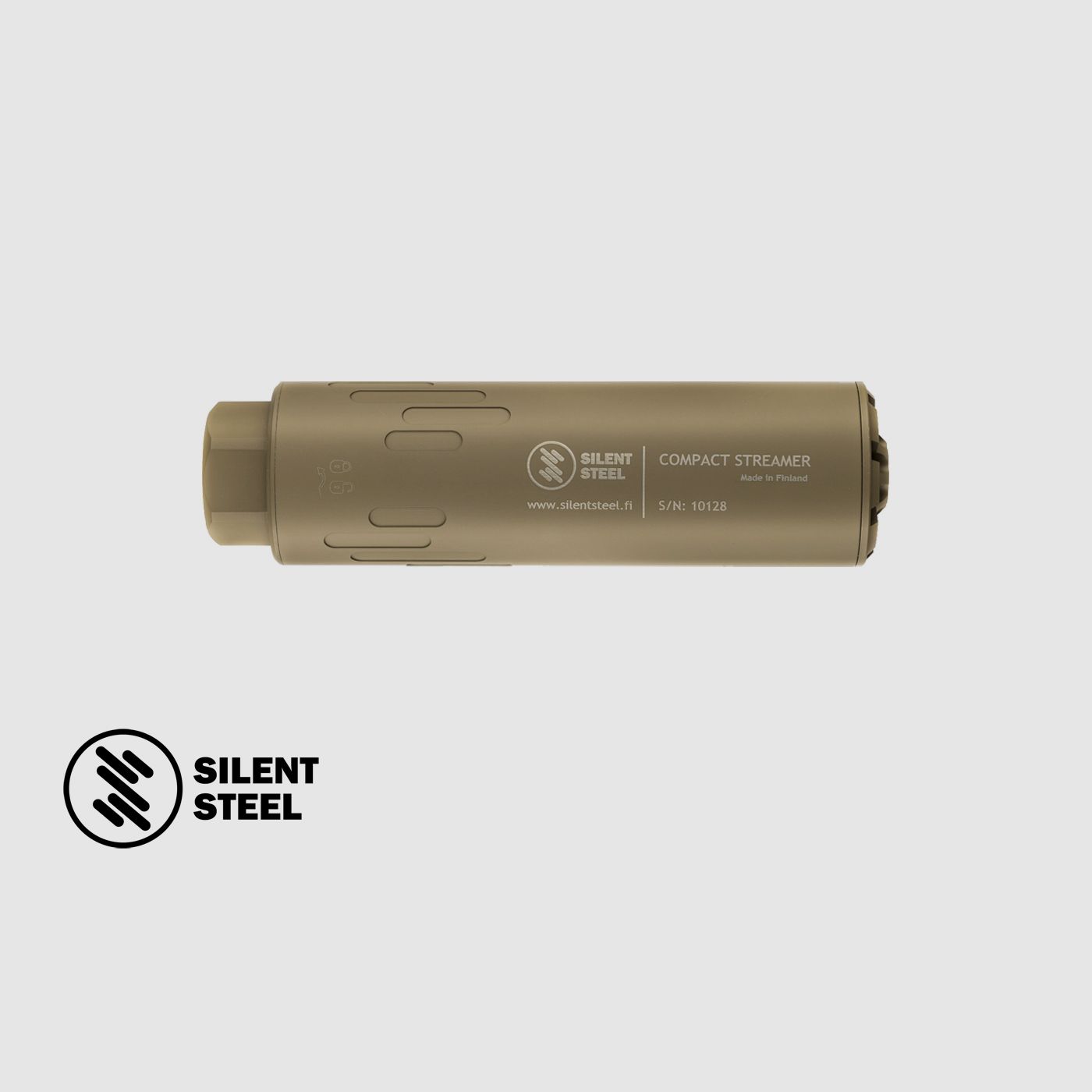SILENT STEEL Compact Flow Streamer QD 5.56 FDE, image 1 sur 4